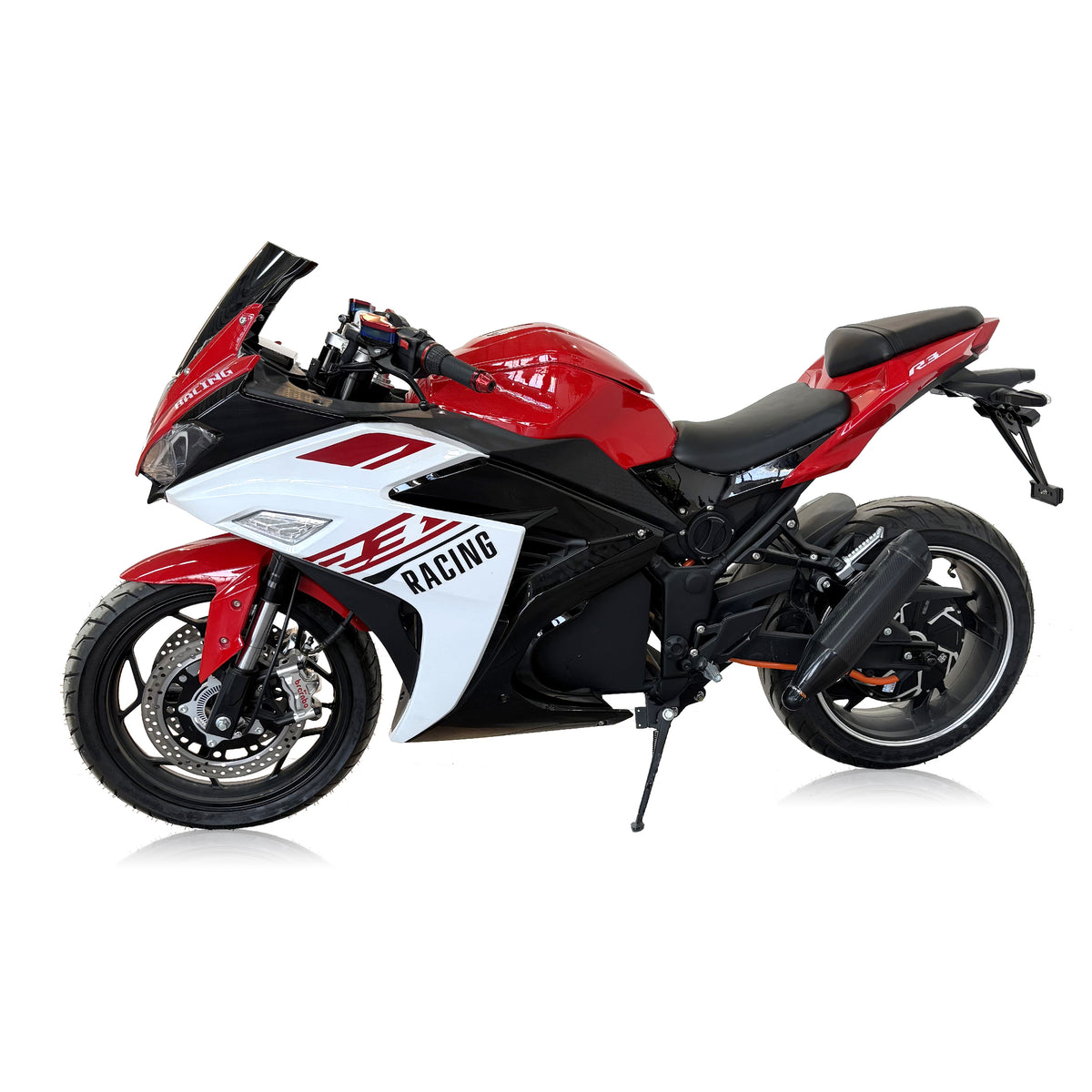 V6 Electric Racer R3 Adult Motorcycle | Large Ninja Single Swing Arm Electric Street Bike